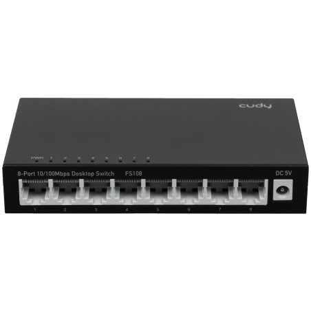 Коммутатор 8-Port 10/100 Mbps Desktop Switch, 8 10/100M RJ45 Ports, Loop Detection, Metal Case, Power Saving, Plug & Play