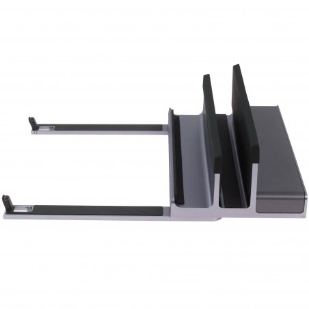 Док-станция для ноутбука Lyambda LIN-07 Type-C 11 в 1 Multimedia DUAL Hdmi /Type-C /Usb 3.0/RJ45/AUX 3.5/SD/TF Aluminum Gray