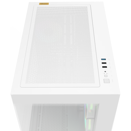 Корпус Ocypus Gamma C54 WH ARGB, Mini-Tower, белый, 3 x 120 мм