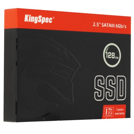Накопитель SSD KingSpec P3-128, 128Gb, SATA, 2.5", R/W 570/500