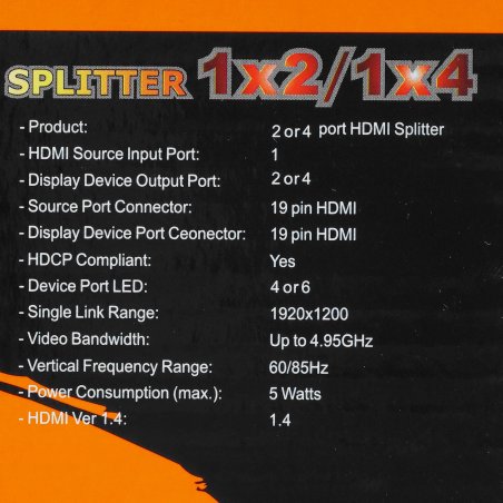 Разветвитель Telecom HDMI 1=>2 4k@30 HZ <TTS7000>