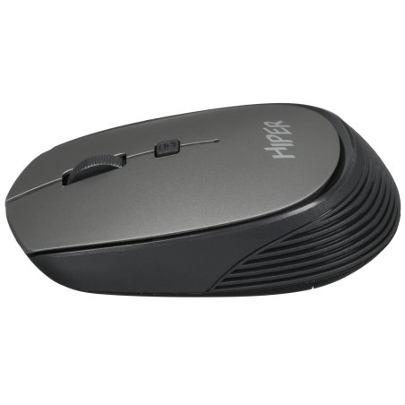 Мышь беспроводная HIPER HOMW-081 серый, 1600 dpi, радиоканал, USB, кнопки - 4