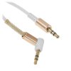 Кабель Cablexpert аудио 90˚ спиральный CCAB-02-35MMLC-1.8MW. 3.5 Jack (M)/3.5 Jack (M), белый, 1.8м, блистер