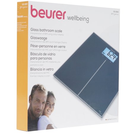 Весы напольные электронные Beurer GS280 BMI макс.180кг черный