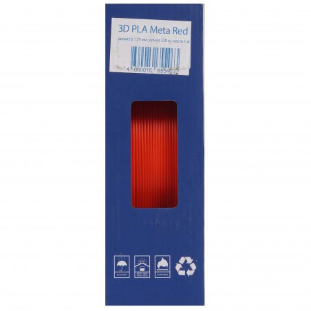 Филамент NVPrint PLA Meta Red для 3D печати диаметр 1.75мм длина 330 метров масса 1 кг
