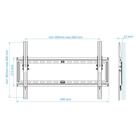 Кронштейн Kromax GALACTIC-10 черный