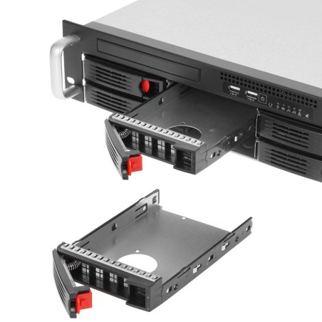 Серверный корпус ExeGate Pro EX281292RUS 2U550-HS08 <RM 19", высота 2U, глубина 550, БП 1U-700ADS, 8xHotSwap, USB>