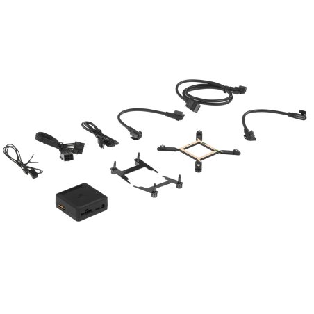 Система жидкостного охлаждения Water Cooling System Corsair iCUE LINK TITAN 240 RX LCD (240мм, белый, RGb/ Fans: 2x120мм, 73.5CFM, 36dBA, 2100RPM/ S: 1851, 1700, AM5, AM4)