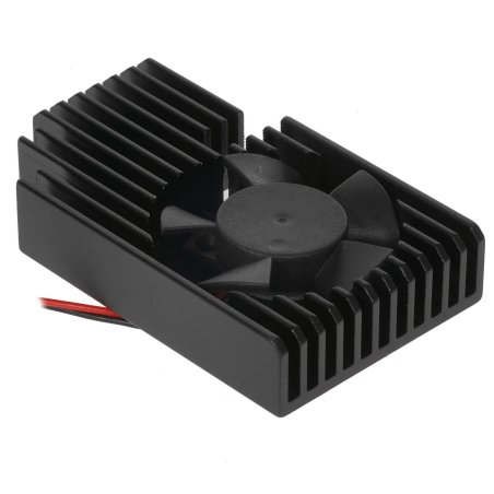 Кулер с радиатором QUMO, Raspberry Pi 4, черный (RS019)