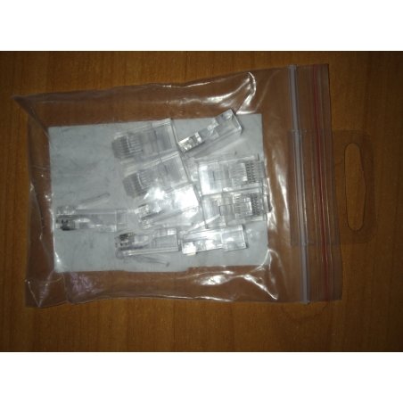 Вилка RJ-45 (8P8C) PLUG3UP6/10 универсальная кат.5e, контакты 6 микродюймов" (10 шт.)