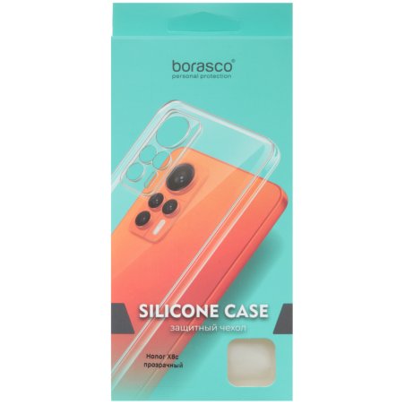Чехол (клип-кейс) BoraSCO Silicone case для Samsung Galaxy A12/M12 прозрачный