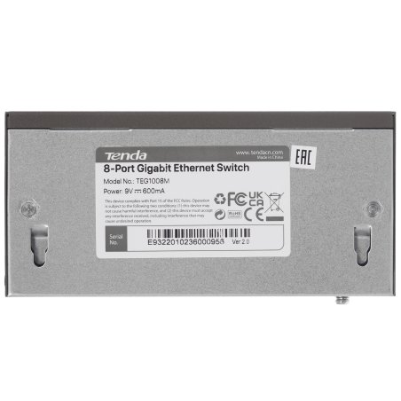 Коммутатор Tenda TEG1008М 8-портовый настольный GE без управления