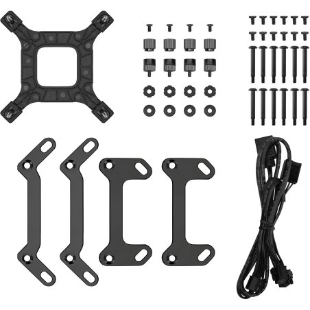 Система жидкостного охлаждения DEEPCOOL LT240 ARGb белый, 120 мм, алюминий/медь, 2400 об/мин, 38.71 дБ, 4 pin, 280 Вт