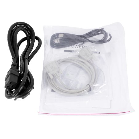 Источник бесперебойного питания PowerMan Online 2000VA черный (Online-Double conversion/LCD Display/USB/Software/RJ11/45,RS-232)