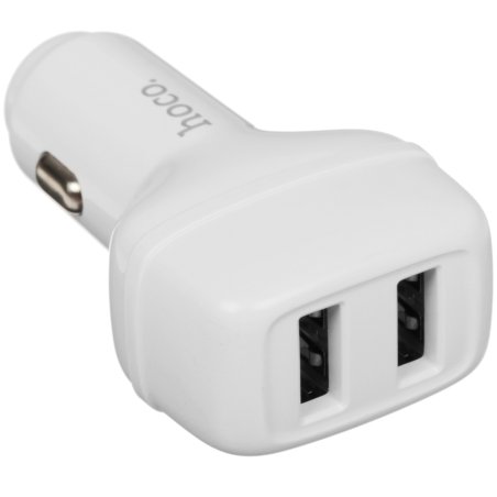 Автомобильное зарядное устройство HOCO (6931474727763) Z36 белый АЗУ 2USB 2.4A для micro USB