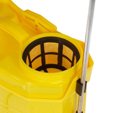 Опрыскиватель аккумуляторный Huter SP-12AC, аккумуляторный, ранцевый, 12л, желтый/черный