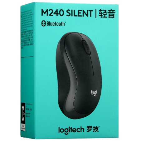 Мышь беспроводная Logitech M240 SILENT белый, 4000 dpi, Bluetooth, кнопки - 3