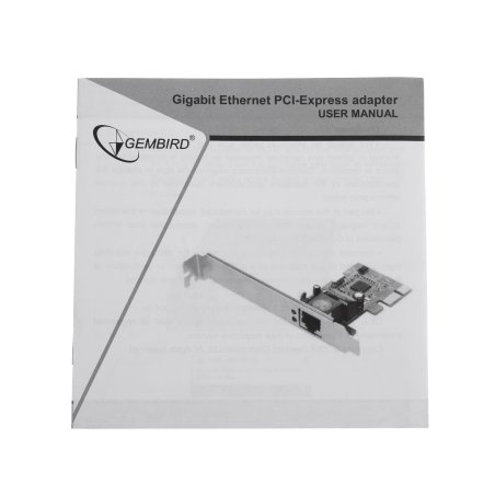 Сетевой адаптер Ethernet Gembird NIC-GX1 1000/100/10, PCI-express, чипсет RTL8111C