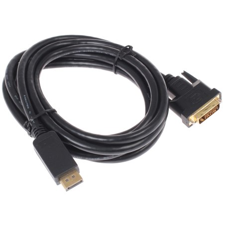 Кабель DisplayPort-DVI Gembird/Cablexpert 3м, 20M/19M, черный, экран, пакет(CC-DPM-DVIM-3M)