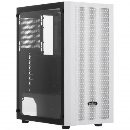 Компьютерный корпус без блока питания PCCOOLER MA100 MESH WH, Mesh Mid Tower, White, TG, 0.4 SPCC, 3x120мм ARGb ATX, mATX, mITX 160/310/180мм 2x2.5", 2x3.5", 7xPCI 1xUSB-A 3.0, 2xUSB-A 2.0 360x200x446mm