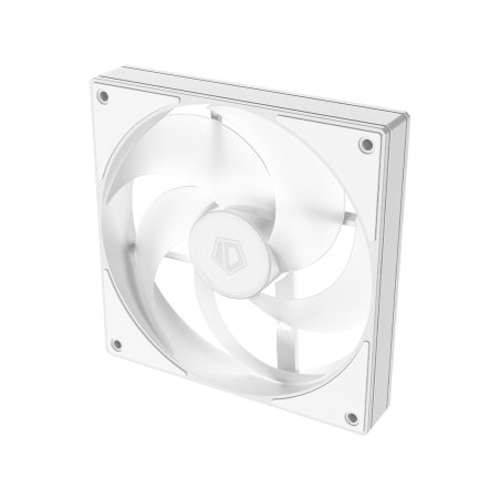 Вентилятор для корпуса ID-COOLING AS-140-ARGb-W белый, 140 мм, 1800 об/мин, 24.9 дБ, 4 pin
