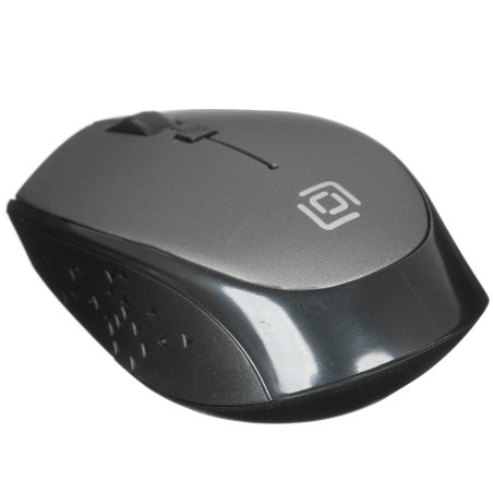 Мышь беспроводная Oklick 488MW серый/черный, 1600 dpi, радиоканал, USB, кнопки - 4