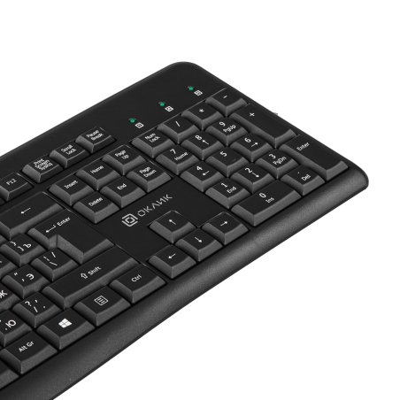 Клавиатура беспроводная Oklick K225W (1875232) USB, Радиоканал, черный
