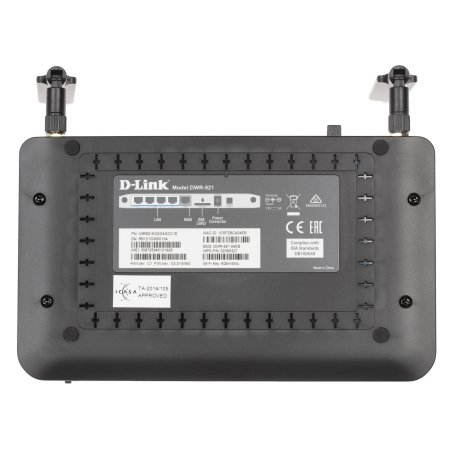 Роутер беспроводной D-Link DSL-2640U/R1A ADSL2+ черный ANNEX А