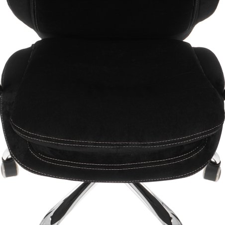 Кресло руководителя Бюрократ T-9950SL Fabric черный Light-20, крестовина металл хром