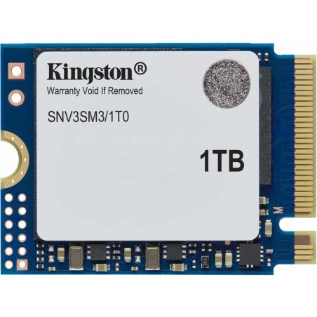 Накопитель SSD Kingston NV3, 1000Gb, M.2(22x30мм), NVMe, PCIe 4.0 x4, 3D TLC, R/W 6000/4000Mb/s, TbW 320, DWPD 0.2 (60 мес)