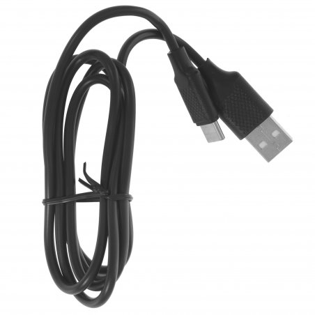 Сетевое зарядное устройство Cablexpert MP3A-PC-37 USB 2 порта, 2.4A, черный + кабель 1м Type-C