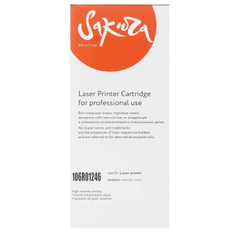 Картридж лазерный Sakura 106R01246 для Xerox P3428,черный, 8000 к.