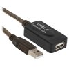 Кабель AM/AF USB2.0 10м AOpen удлинитель активный(с усилителем) USB2.0-repeater, ACU823-10M