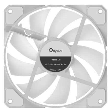 Реверсный вентилятор Fan Ocypus Beta F12 BK ARGB PWM черный