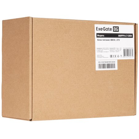Блок питания ExeGate 800PPH (EX282156RUS), 800Вт, 80 PLUS Bronze, 120мм, черный