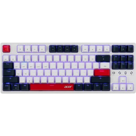 Клавиатура беспроводная Acer OKR302 (ZL.KBDEE.016), USB, Bluetooth/Радиоканал, белый