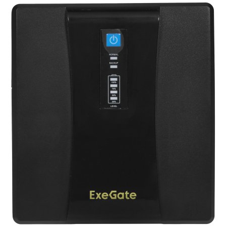 Источник бесперебойного питания ExeGate EP285507RUS SpecialPro UNB-1600.LED.AVR.EURO.RJ.USB 1600VA/950W, LED, AVR, 4 евророзетки, RJ45/11, USB, черный