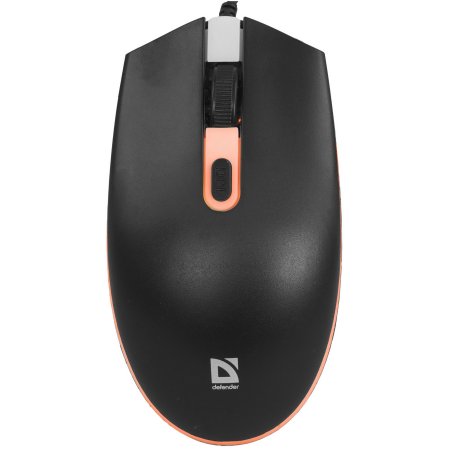Мышь проводная Defender Dot MB-986 черный, 1600 dpi, USB, кнопки - 4