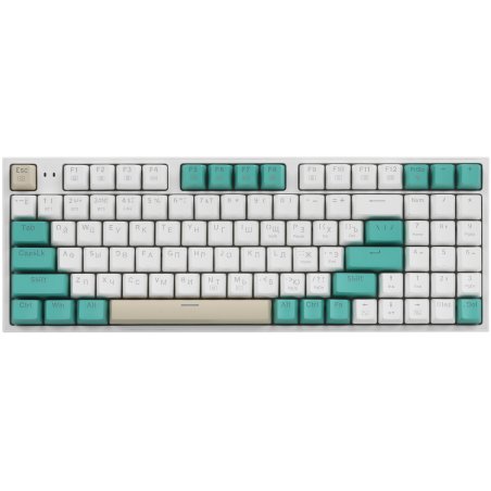 Клавиатура беспроводная Defender REDRAGON VEIGAR USB, Bluetooth/Радиоканал, бело-голубая