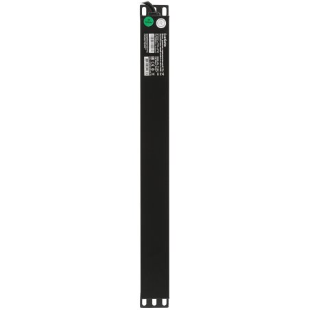 Блок розеток горизонтальный ExeGate ServerPro PDU-19H906 Al-9S-C14-2.5, 19", 1U, Алюминий, 9 Schuko, кабель с вилкой C14 VDE-250V-10A-3*1.5мм2, 2.5 метра, черный