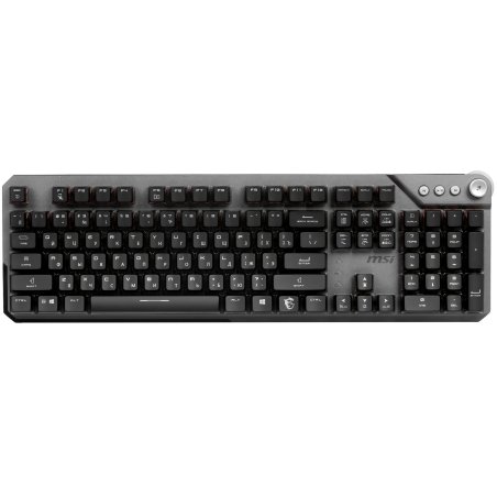 Клавиатура проводная MSI VIGOR GK20 RU черный USB Multimedia for gamer LED (подставка для запястий)