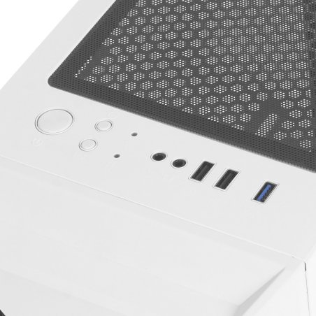 Компьютерный корпус 1STPLAYER FIREROSE F3-A белый/ATX, TG/4x120мм LED fans inc./F3-A-WH-4F1