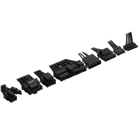 Блок питания ADATA XPG CYBERCORE II 1300W RTL (CYBERCOREII1300P-BKCEU), 1300Вт, 80 PLUS Platinum, 120мм, модульный, черный