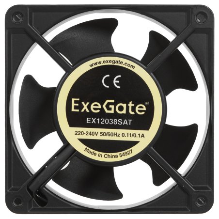 Вентилятор для корпуса ExeGate EX12038SAT черный, 120 мм, 2600 об/мин, 41 дБ