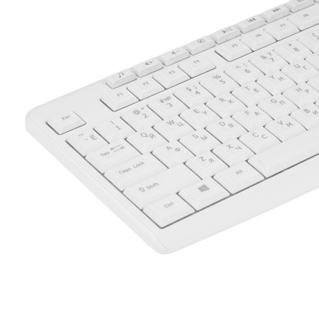 Комплект клавиатура + мышь Оклик S650 клав:белый мышь:белый USB Multimedia (1875257)