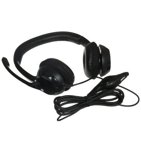 Наушники с микрофоном Logitech H390 черный 1.9м накладные USB оголовье (981-001578)