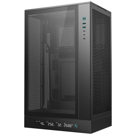 Компьютерный корпус Deepcool CH270 DIGITAL без БП, черный, MICRO ATX/MINI-ITX