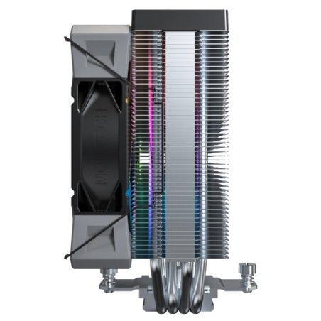 Устройство охлаждения(кулер) Montech NX400 ARGb Soc-AM5/AM4/1200/1700/1851 черный 4-pin 34.17dB Al+Cu 220W Ret (NX400ARGbBK)