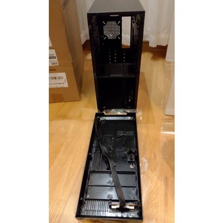 Компьютерный корпус Miditower ExeGate UN-605B Black, ATX, (UN450, 120мм), 2*USB, Audio, замок блокировки кнопки питания