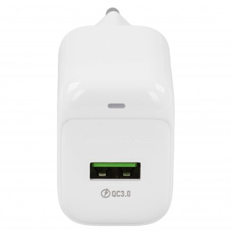 Сетевое зарядное устройство BOROFONE (6941991113789) BAS42A 1USB 3.0A QC3.0 18W белый